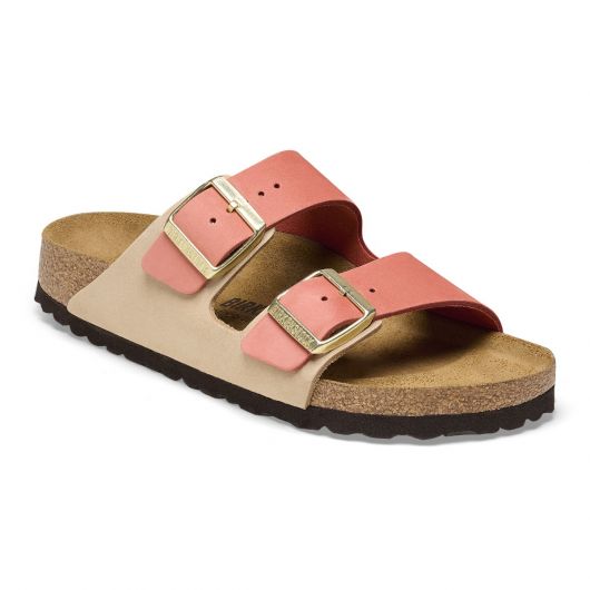 BIRKENSTOCK Arizona Natural Leather Women s Regular Width Sandals in Mars Red Sandcastle