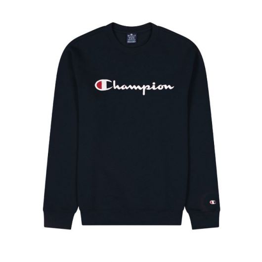 CHAMPION Men s Crew Neck Sweatshirt in Navy Blue 219204 starthreesixty