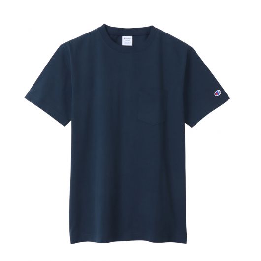 Champion Men s Short Sleeve Pocket T shirt 23SS Basic in Navy C3 X357