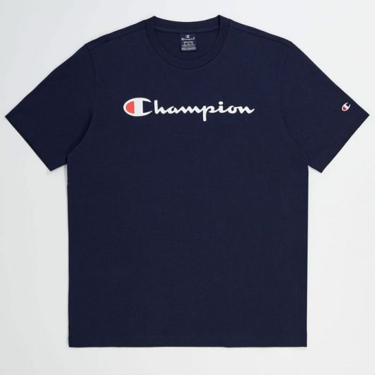 CHAMPION Men s Crew Neck T Shirt in Navy Blue 219206