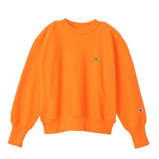 CHAMPION Women s Crew Neck Sweatshirt in Orange CW Y019