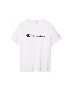 Champion Heritage Short Sleeve T-Shirt with Full Front Logo in White (GT19HS22-Y08252WHC)