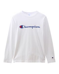 Champion Men's Long Sleeve T-Shirt in White (C3-Q401)