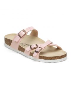 Birkenstock Franca Birko-Flor Women's in Shiny Lizard Light Rose