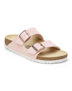 BIRKENSTOCK Arizona Birko-Flor Women's Sandals in Shiny Lizard Light Rose