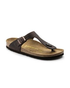 Birkenstock Gizeh Nubuck Oiled Leather Unisex Regular Width Sandals in Habana