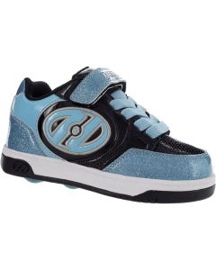 HEELYS Plus X2 Roller Sneaker in Aqua Glitter/Black