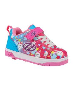 HEELYS Dual Up X2 Roller Sneaker in Neon Pink/Cyan/Purple