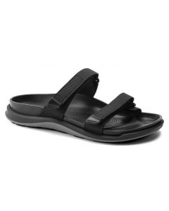 BIRKENSTOCK Sahara Birko-Flor Women's Regular Width Sandals in Futura Black