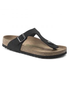 BIRKENSTOCK Gizeh Vegan Women's Regular Width Sandals in Black