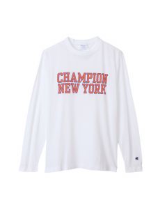 Champion Men's Long Sleeve T-Shirt in in White (C3-X410)