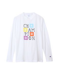 Champion Men's Long Sleeve T-Shirt in White (C3-X411)