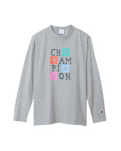 Champion Men's Long Sleeve T-Shirt in Gray (C3-X411)