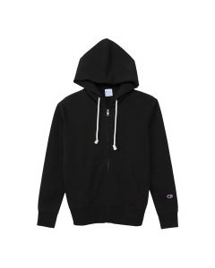 CHAMPION Women's Zip Hooded Sweatshirt in Black (CW-T109)