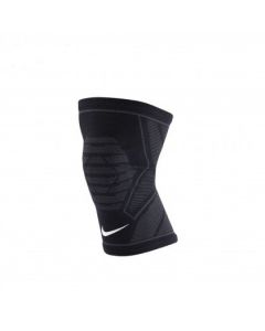 NIKE Knitted Knee Sleeve In Black/White